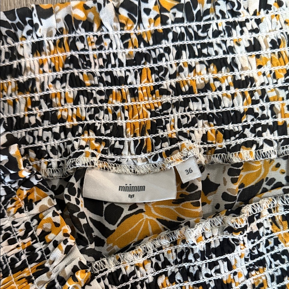 Minimum Floral Long Sleeve Maxi Dress size 36 small - Picture 3 of 6